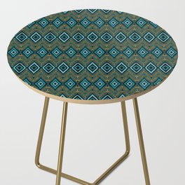 Textured Aztec pattern Side Table