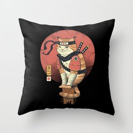 Shinobi Cat Throw Pillow