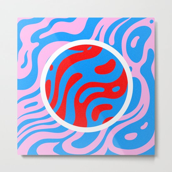 Marbling Metal Print