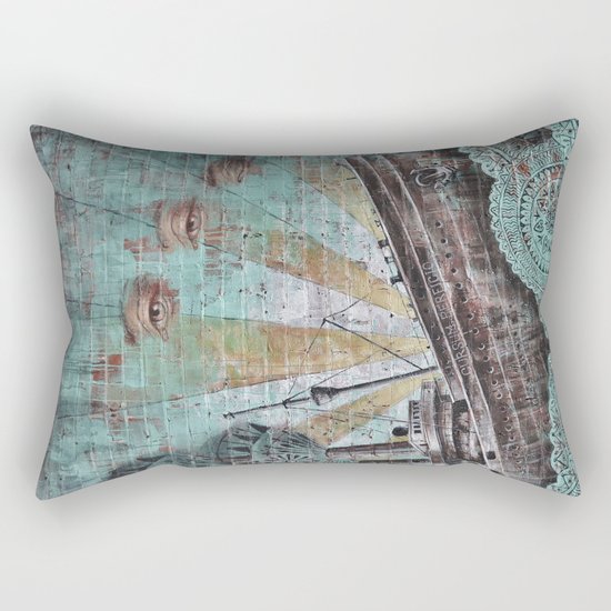 the boat wall Rectangular Pillow