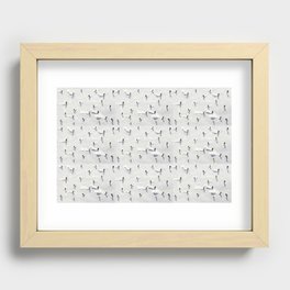 Crowd of Skiers - Ski Passion Recessed Framed Print
