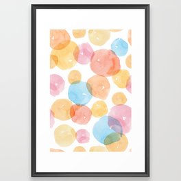 Watercolour Blobs Framed Art Print