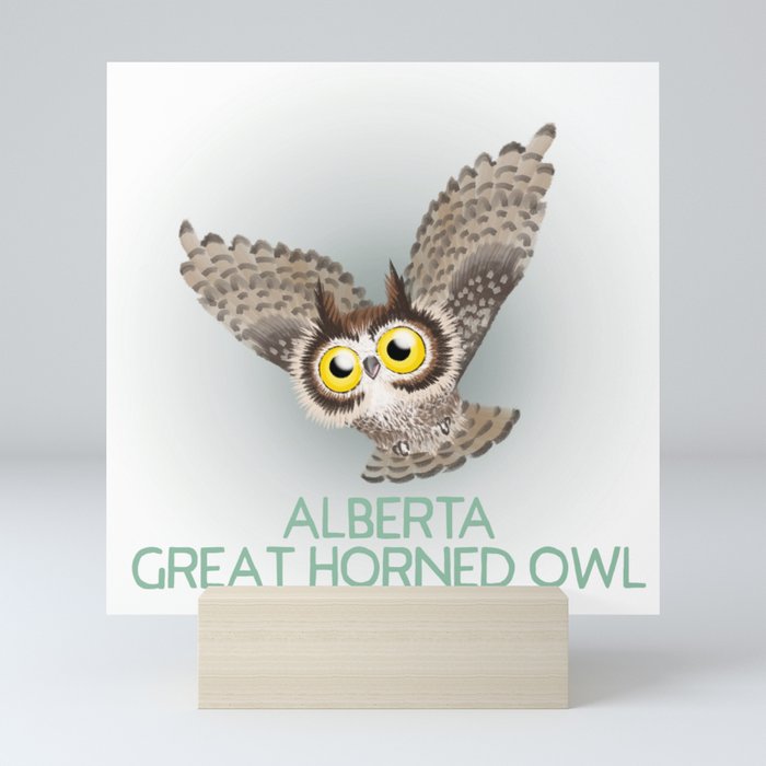Great Horned Owl (Canavians Series) Mini Art Print