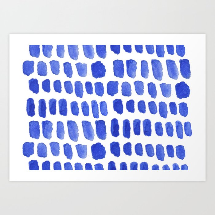 Taches Bleues Art Print