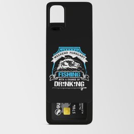 Weekend Forecast Fishing Drinking Funny Android Card Case