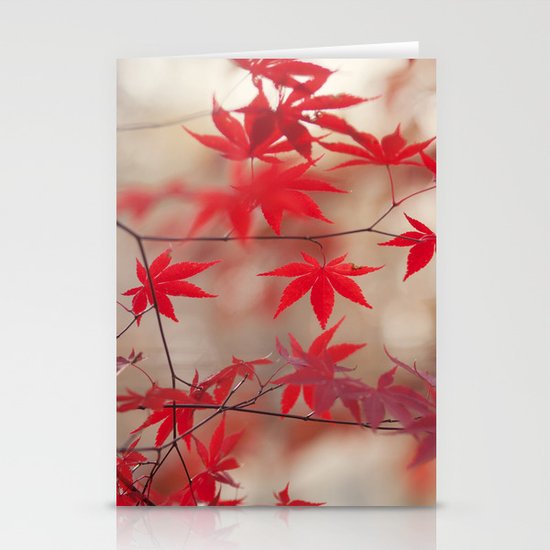 Cream and Red Stationery Cards