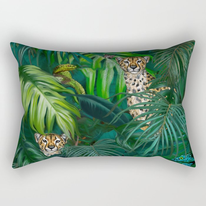 Jungle Cheetah Prints Rectangular Pillow