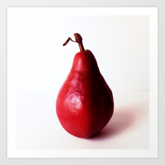 red pear Art Print