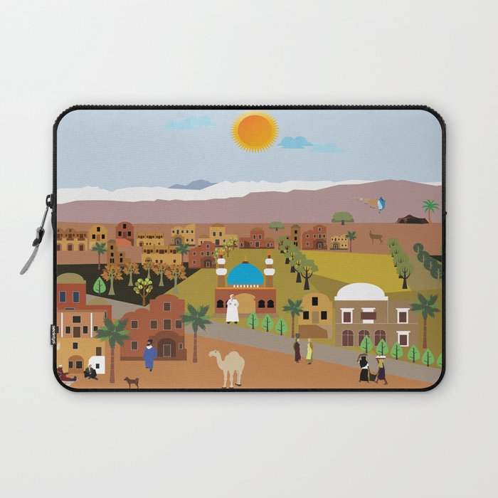 Peaceful Arab village In the desert Laptop Sleeve
