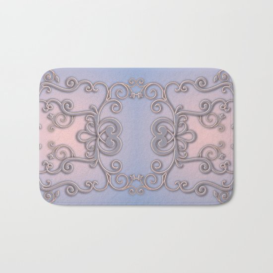 Rose Quartz Serenity Enblem Bath Mat