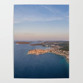 Korcula sunset panorama Poster