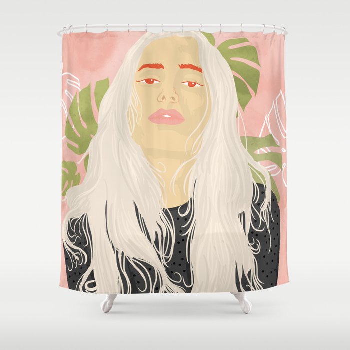Tropical Fashionista Shower Curtain By 83oranges