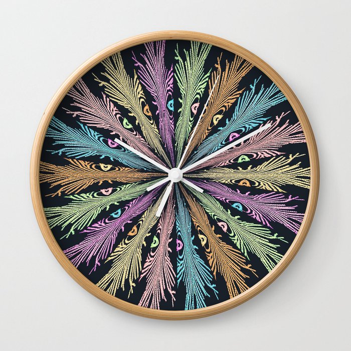 Tickle Giggle Feather Wall Clock