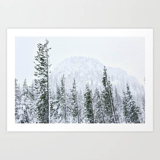 Snow Mountain Art Print