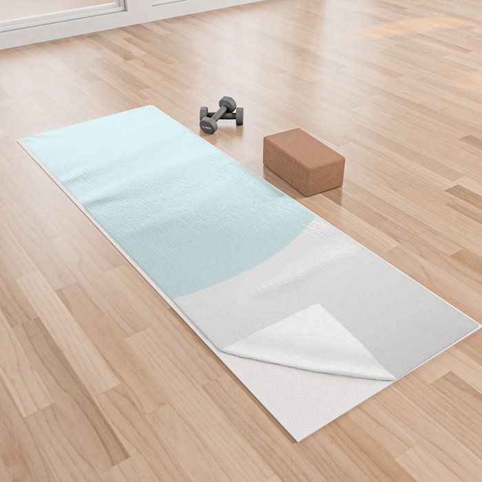 water wave minimalist Yoga Towel
