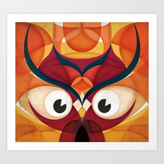 Owl Art Print