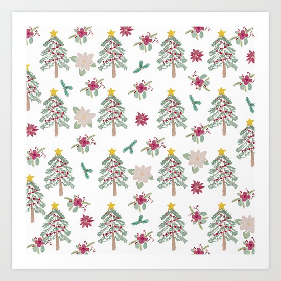 Christmas Pattern Art Print