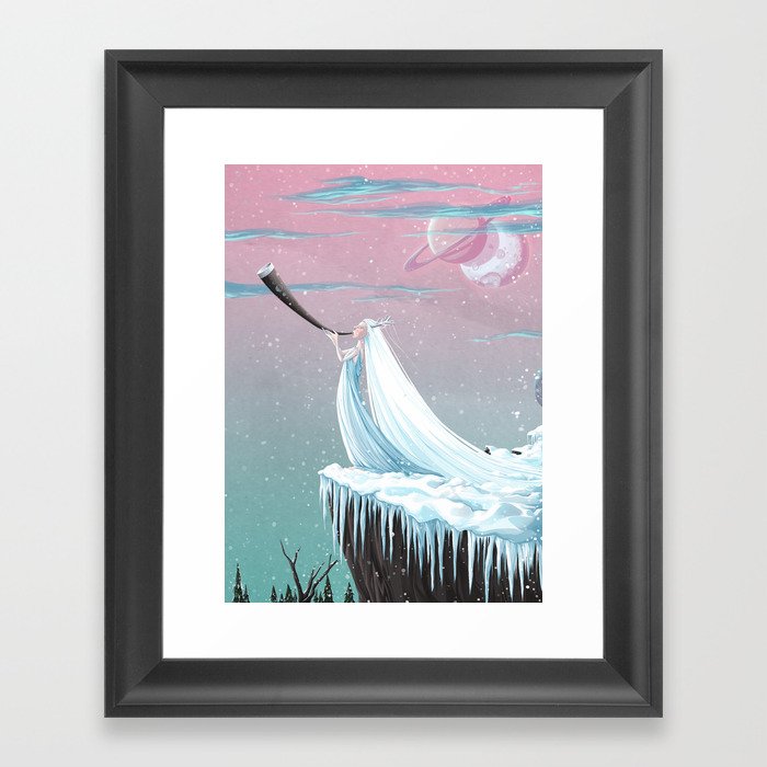 Singing in the Year Framed Art Print