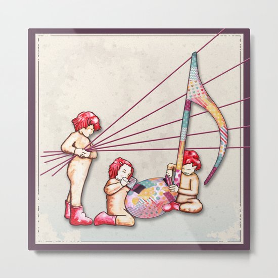 The Music Class - L'atelier de musique Metal Print