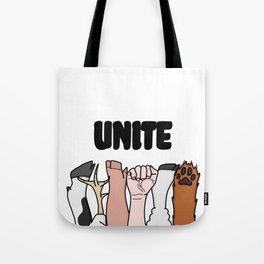 Unite Animal Equality Fists Tote Bag