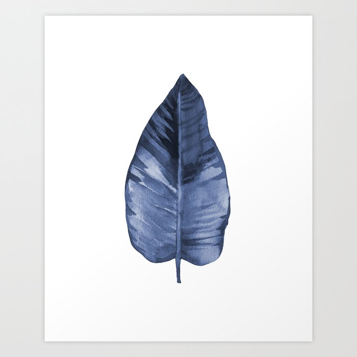 Discover the motif BLUE LEAF by Art by ASolo as a print at TOPPOSTER