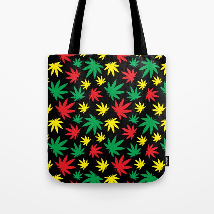 Rasta Weed Pattern Tote Bag