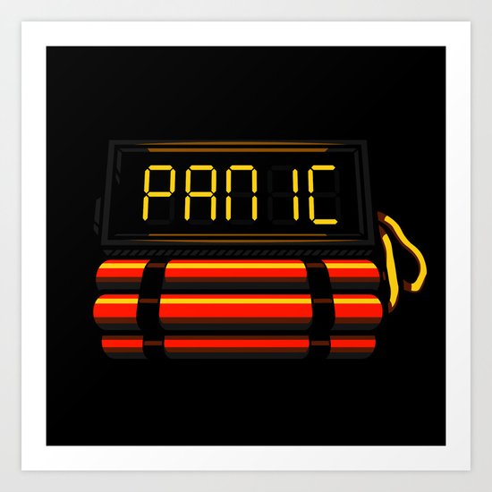 PANIC Art Print