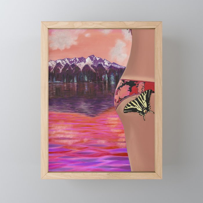 Mariposa Sunset Framed Mini Art Print