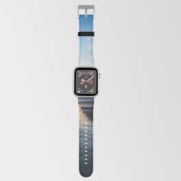 Sunset on Ruby Beach - Sea Stack Silhouette Along Coast at Ruby Beach Washington in Pacific Northwest Apple Watch Band