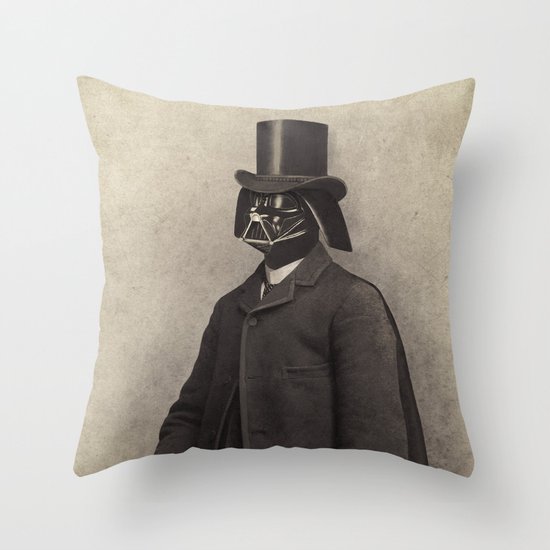 Lord Vadersworth - square format Throw Pillow