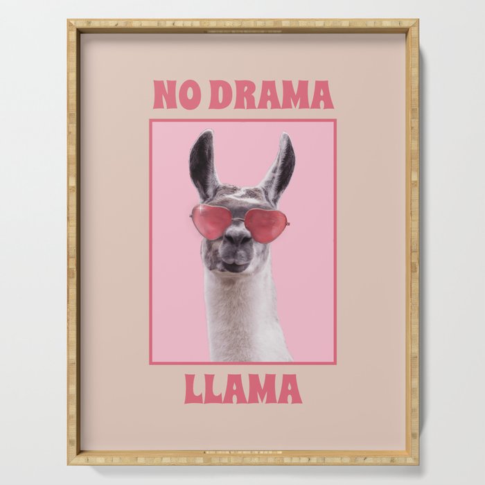 No Drama Llama Serving Tray