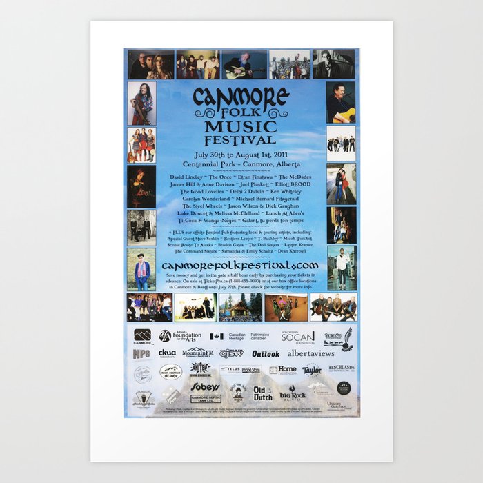 34. Canmore Folk Music Festival (2011) Art Print