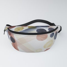 Watercolor Abstract Bubbles of Social Communication 1 Fanny Pack