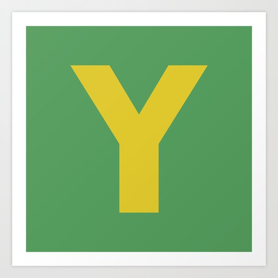 Y is for... Art Print