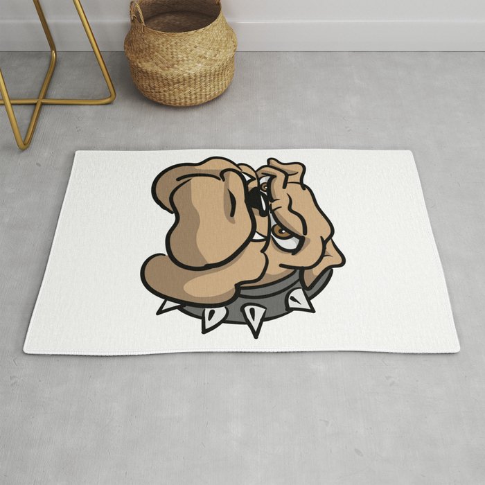 Cartoon Bulldog Rug