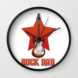 Rock Dad Wall Clock