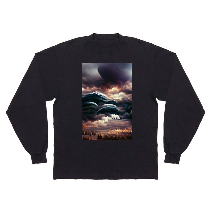 Scary Clouds Long Sleeve T Shirt