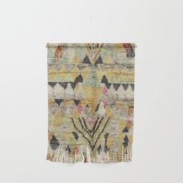 Vintage Moroccan Abstract Geometric Rug Print Wall Hanging