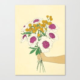 Gorgeous Bouquet Chiaro Canvas Print