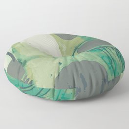 Spring meadow (abstract composition) Floor Pillow