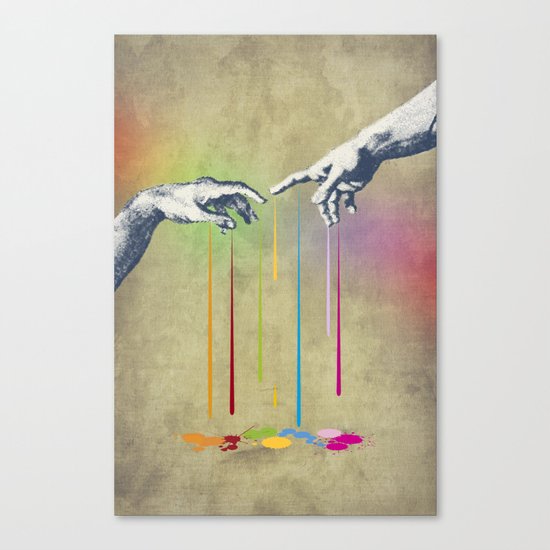 But deliver us from evil Canvas Print