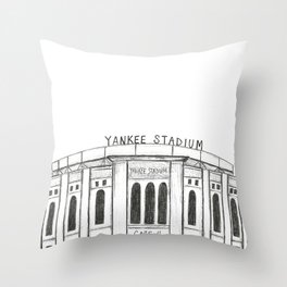 Yankee Stadium Throw Pillow