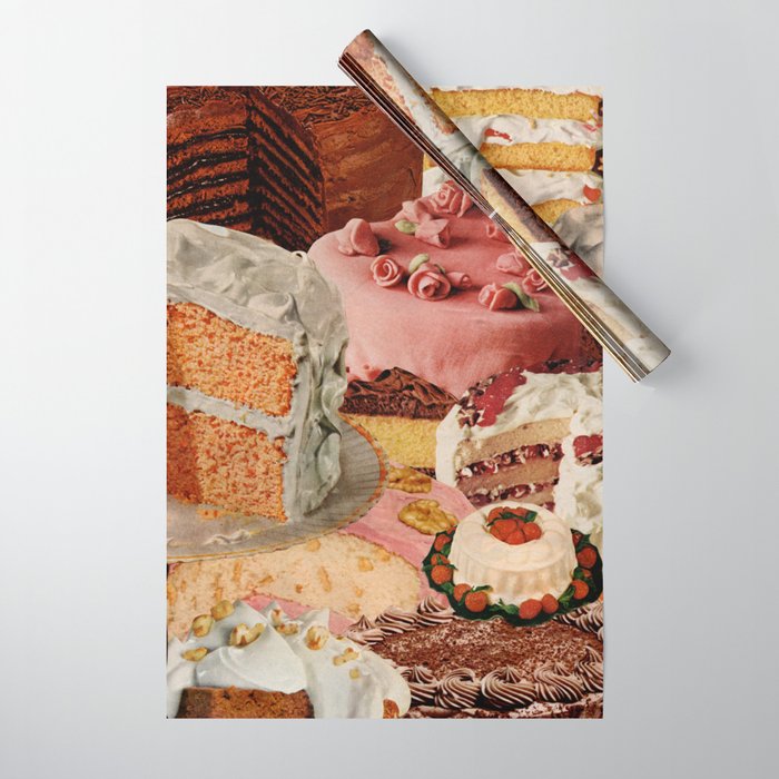 Cake on sale wrapping paper