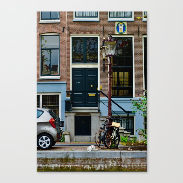 Amsterdam Cat Canvas Print