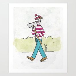 There’s Waldo  Art Print