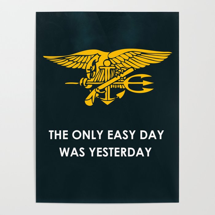 US NAVY SEALS NO EASY DAY Poster
