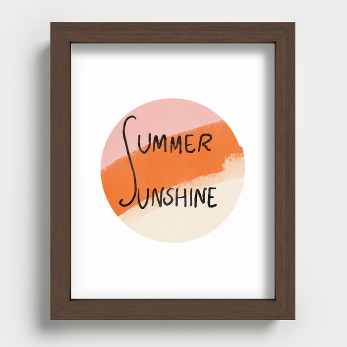 Summer Sunshine  Recessed Framed Print