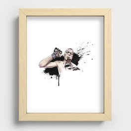Nate Diaz FOX callout Recessed Framed Print