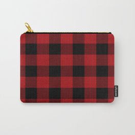 Red & Black Buffalo Plaid Carry-All Pouch