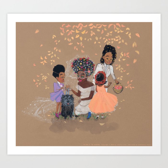 Those Are The Brides Art Print | Painting, Watercolor, Gouache, Illustration, Picture-book, Nursery-art, Juliánatthewedding, Julianatthewedding, Juliánisamermaid, Julianisamermaid